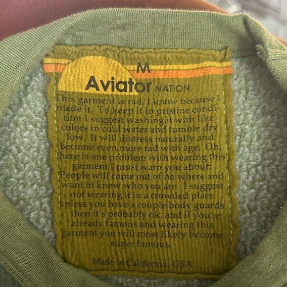 Aviator Nation Camo Sweatshirt - Picture 2 of 2